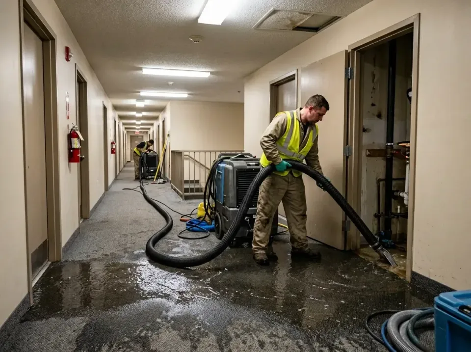multi-unit-apartment-hallway-f-005 — frequently asked questions, Emergency Burst Pipe Water Extraction & Removal in Lead, SD